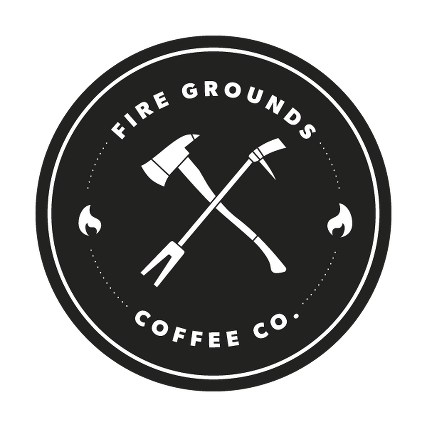 Fire Grounds Logo Sticker